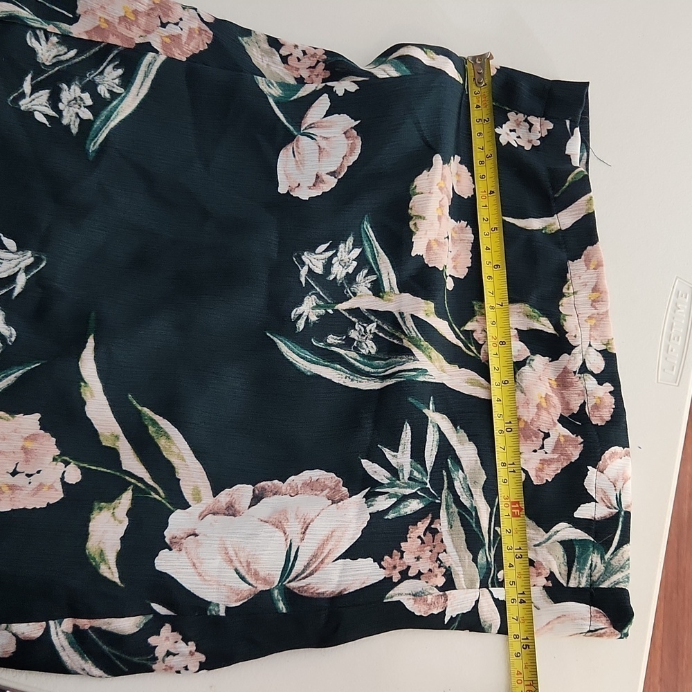 City Chic Jumpsuit Floral Womens Size 20 L Green Pink Flowers - Picture 10 of 13